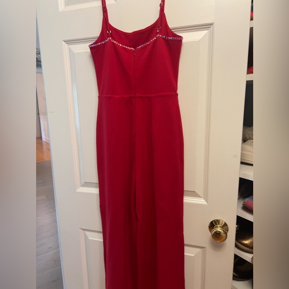 Lovers and Friends Lavina Jumpsuit/Romper in Cherry Red size medium - Picture 4 of 7